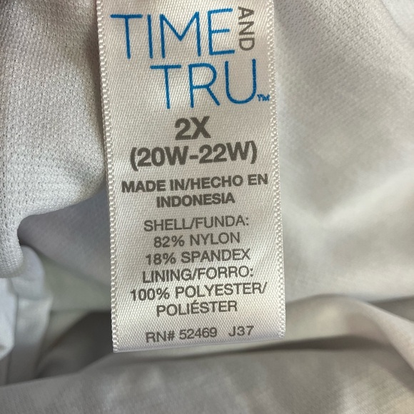 Time and Tru Black and White One Piece Swimsuit with Geometric Design - Picture 5 of 6